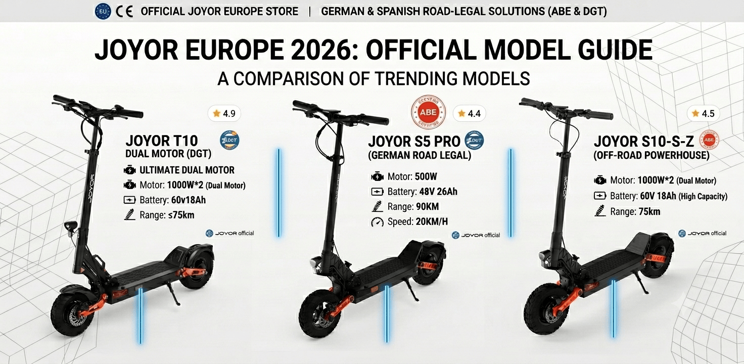 joyor-electric-scooters-2026-model-comparison
